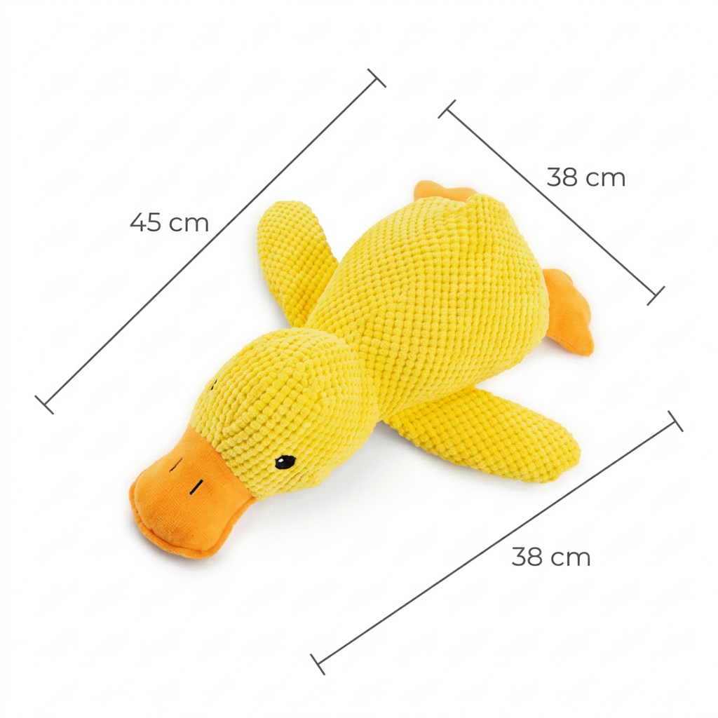 Cute Yellow Duck Plush Chew Toy for Cats & Dogs