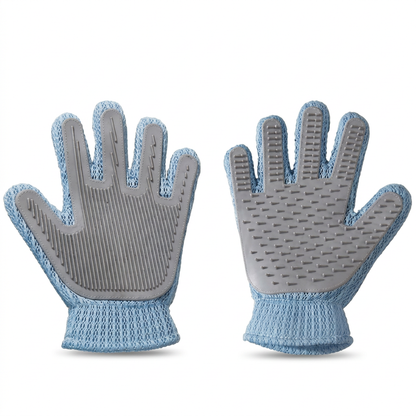 Pet Grooming Glove for Cats & Dogs – Deshedding & Hair Removal