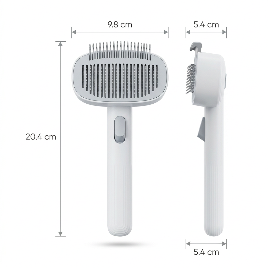 Pet Grooming Brush for Cats & Dogs – Detangling & Deshedding